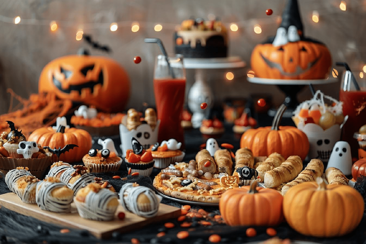 buffet halloween pour enfants plats salés desserts effrayants et délices à partager