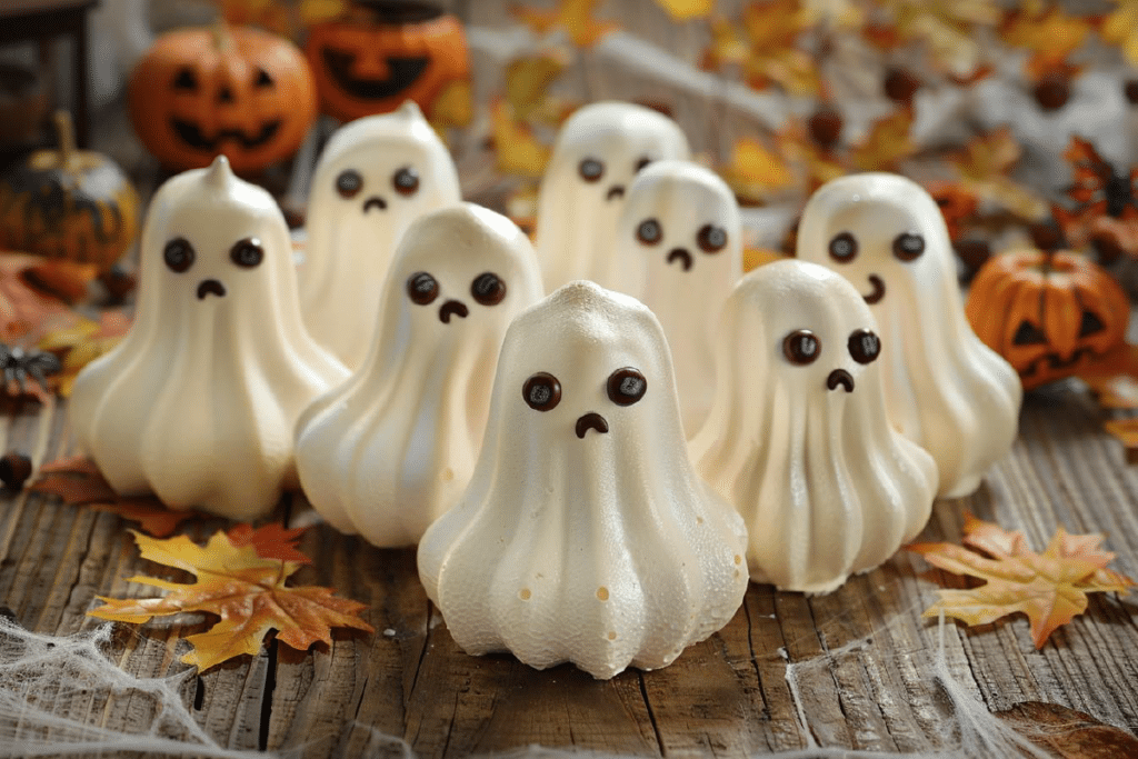 meringues fantômes des petites douceurs hantées pour fêter halloween