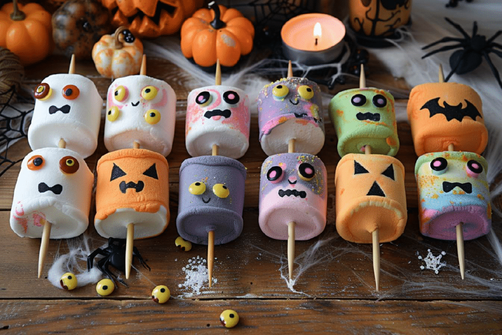 marshmallows monstres en brochette une idée créative et sucrée pour halloween