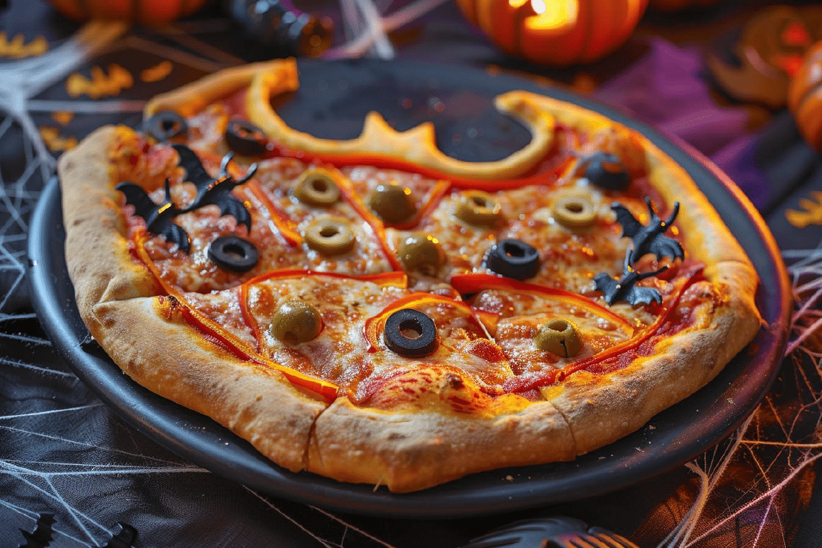 pizzas chauve souris une recette drôle et délicieuse pour halloween